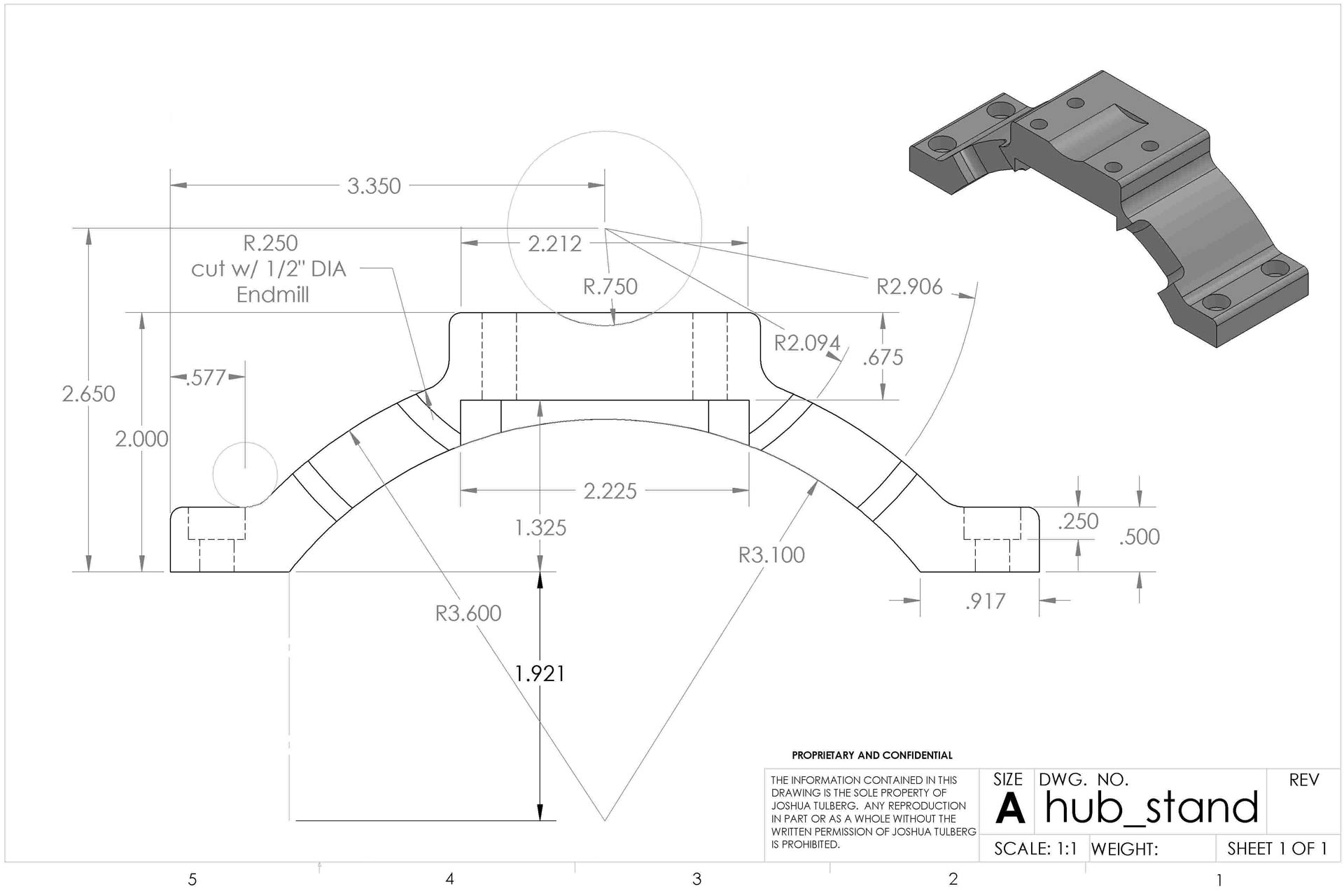 A model engine component CAD drawing